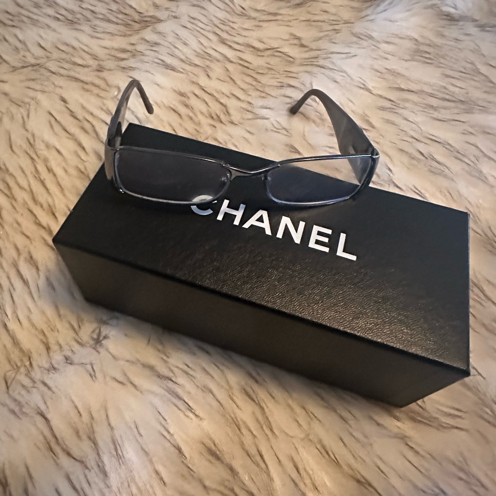 SOLD - Vintage Chanel 2119 RX Eyeglass Frames 108 Brown & Silver w/ Case